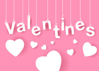 happy valentine day,text in a heart shape float,vector