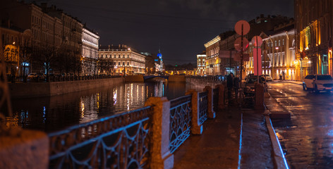 night city of St. Petersburg.