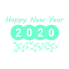 Vector illustration of fireworks. Happy new year 2020 theme  - Vector File - Easy to edit color / add text - Ready to print