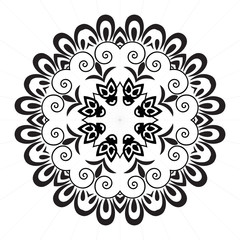 Elegance Vintage Design Elements, Floral Hand Drawn Mandala Stylized Ornaments