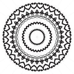 Elegance Vintage Design Elements, Floral Hand Drawn Mandala Stylized Ornaments