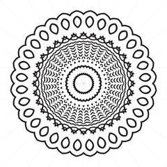 Elegance Vintage Design Elements, Floral Hand Drawn Mandala Stylized Ornaments