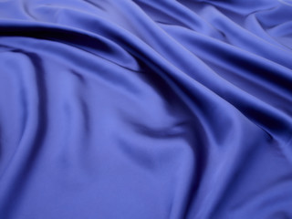 Blue satin cloth