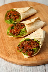 Asian Beef Tortilla
