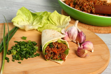 Asian Beef Tortilla