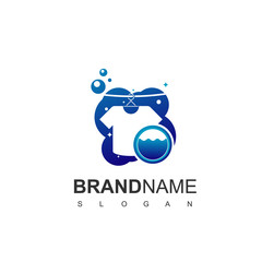 Clothes, Laundry Logo Design Vector