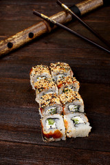 Sushi in natural light