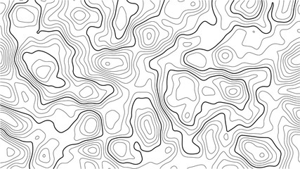 Contour vector illustration. Abstract topographic map background. Geography scheme.