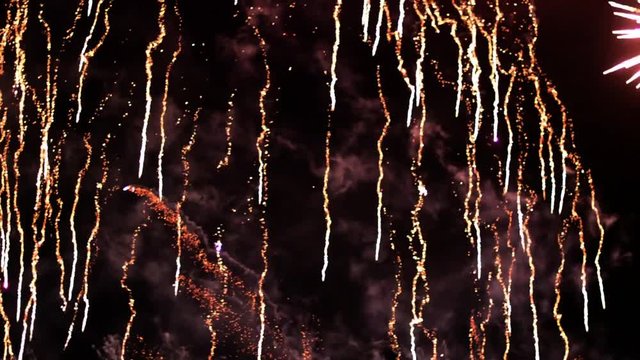 Fireworks - grunge background