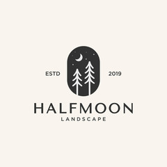 camping / outdoor logo design inspiration, vector eps 10