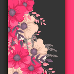 Hot pink flower background