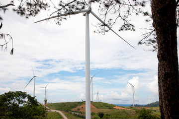 wind turbine, Natural wind turbine,  Winter nature,