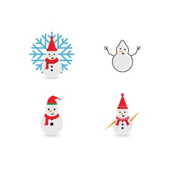 Snow man design illustration