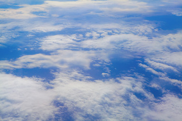 flying high between the clouds