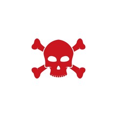 set of skull logo vector icon template illustration