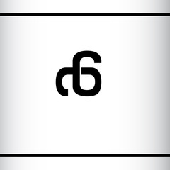 abstract logo combination of letters A C G 6. Luxury, modern and minimalist logo. Black color. Logo design template