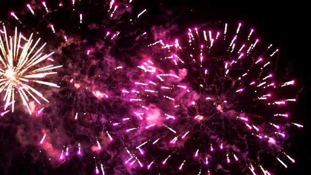 fireworks in the sky in Poland