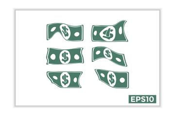 dollar sign, dollar cash icon, payment instrument.