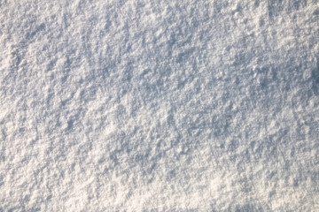 Background, texture of bright white snow