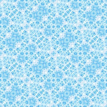 Soft seamless cyan blue light fairy tale fractal texture background pattern