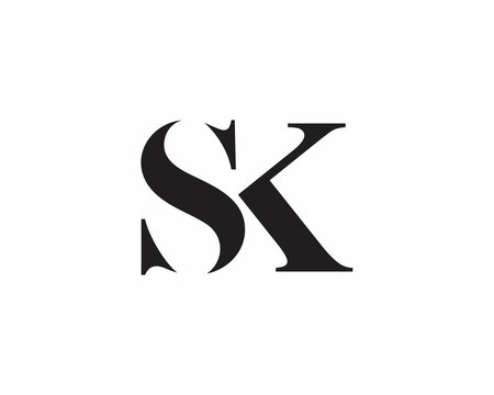 SK Letter Logo Icon 006