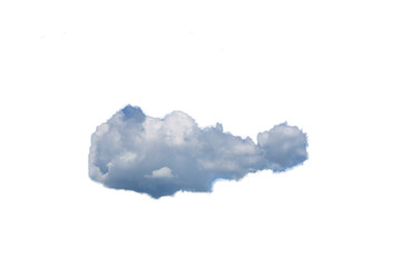 clouds in the shape of heart on blue background