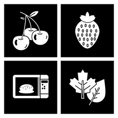 Set Of 4 Universal Icons For Mobile Application and websites
