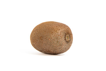 Whole Kiwi fruit against a white background