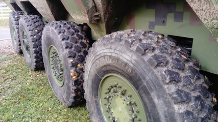 Sremska Mitrovica / Serbia - November 9, 2019: demonstration parade of military equipment. Armored...