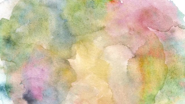 Abstract Watercolor texture Paper Background Loop/ 4k animation of an abstract textured background with paper grain and watercolor brushes for elegant presentation