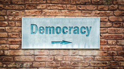 Street Sign to Democracy