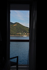 View from Ship Cabin of Portofino, Italy