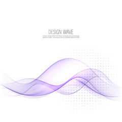 Blue smooth abstract border wave soft background modern futuristic cool layout. Vector illustration