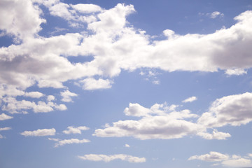 Blue sky landscape with clouds