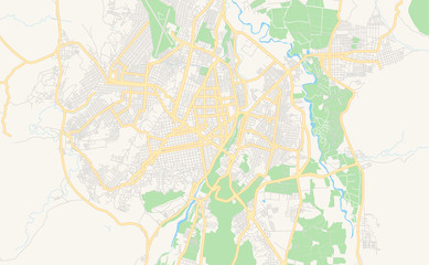 Printable street map of Cucuta, Colombia