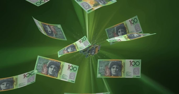 Flying Australian Dollar (seamless)