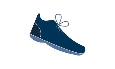 Trendy fashion sport shoe sneaker icon vector image