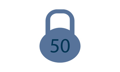 Weight icon for gym and strength workouts