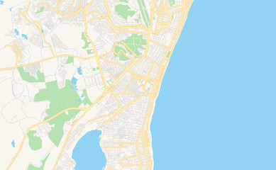 Printable street map of Jaboatao dos Guararapes, Brazil