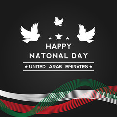 United Arab Emirates Independence Day Vector Design Template