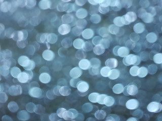 blue blurred bokeh of light for abstract background 