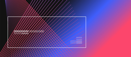 Wave lines with blend effect on fluid gradient, abstract background colorful liquid poster. Vector Illustration For Wallpaper, Banner, Background, Card, Book Illustration, landing page