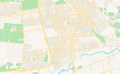 Printable street map of Puente Alto, Chile