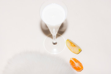 light bulb in hand on green background