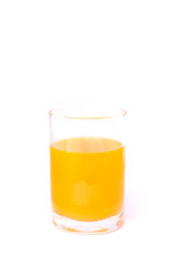 100% of fresh Orange juice in glass