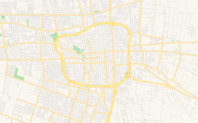 Printable street map of San Juan, Argentina