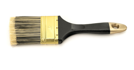 Brand new paint brush isolated on a white background