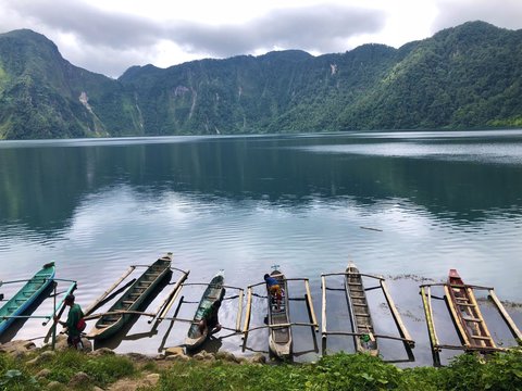 Small Boats at Majestic Lake Holon, Tboli, South Cotabato
