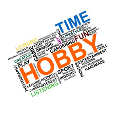 Hobby Word cloud vector illustration