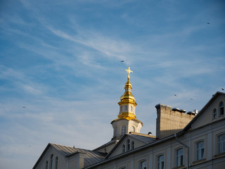 Fototapeta na wymiar LVIV, UKRAINE - NOVEMBER 9, 2019: Holy Assumption Pochaev Lavra.